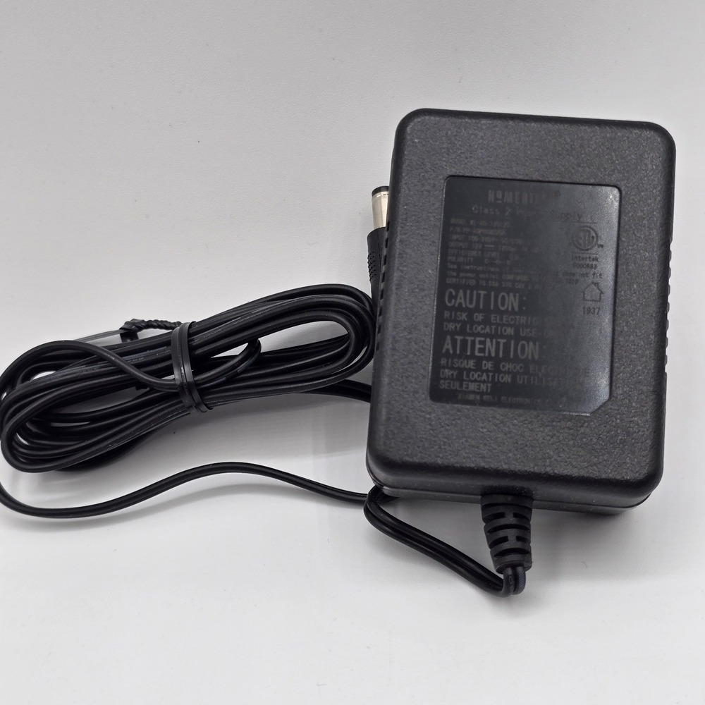 HoMedics Plug-In Class 2‎ Power Supply 12V Model KL-AD-120120